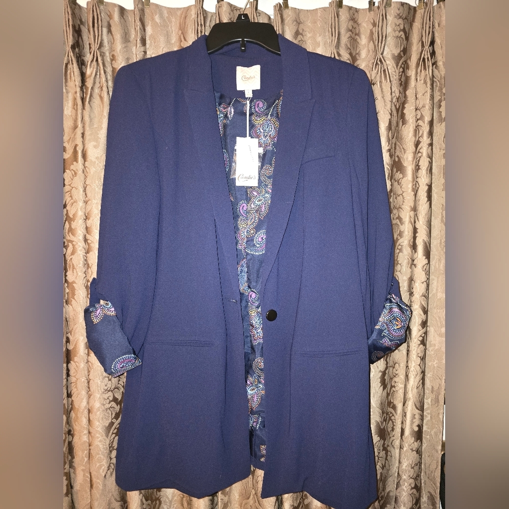 Navy BLUE Candies Blazer Large